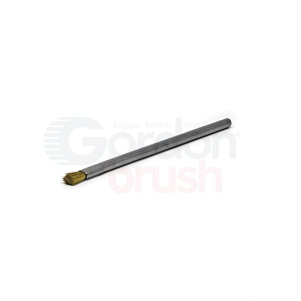 Conductive Applicator Brush 0.003 Brass Wire3 D SS Tube Handle, PK12